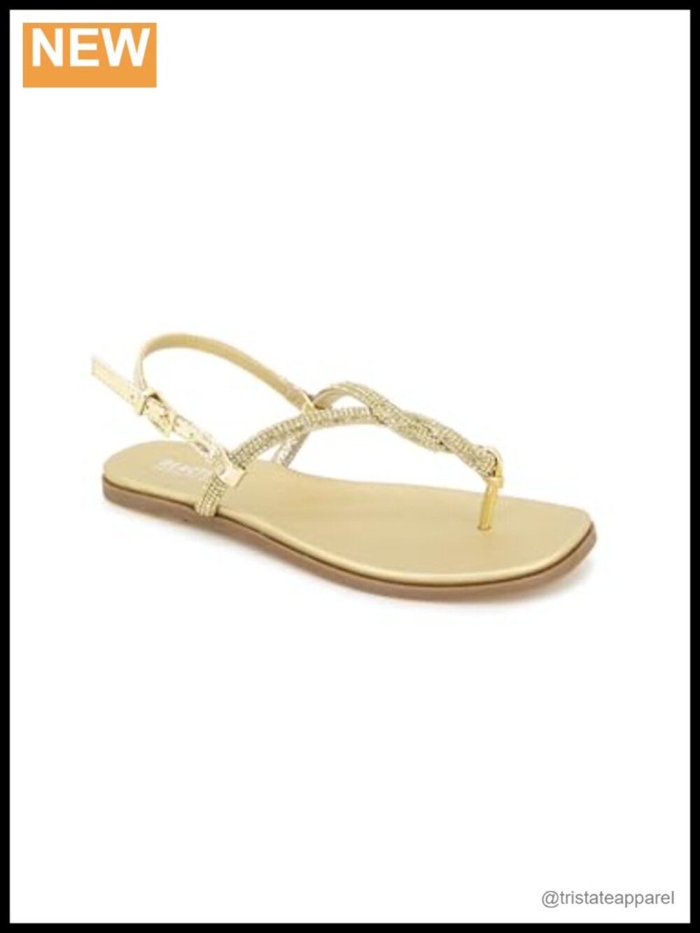 Whitney Slingback Sandals with Jeweled Upper and Cushioned Insole